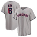 Cooneas C.Guardians #6 David Fry Player Gray Game Home Stitched Jerseys