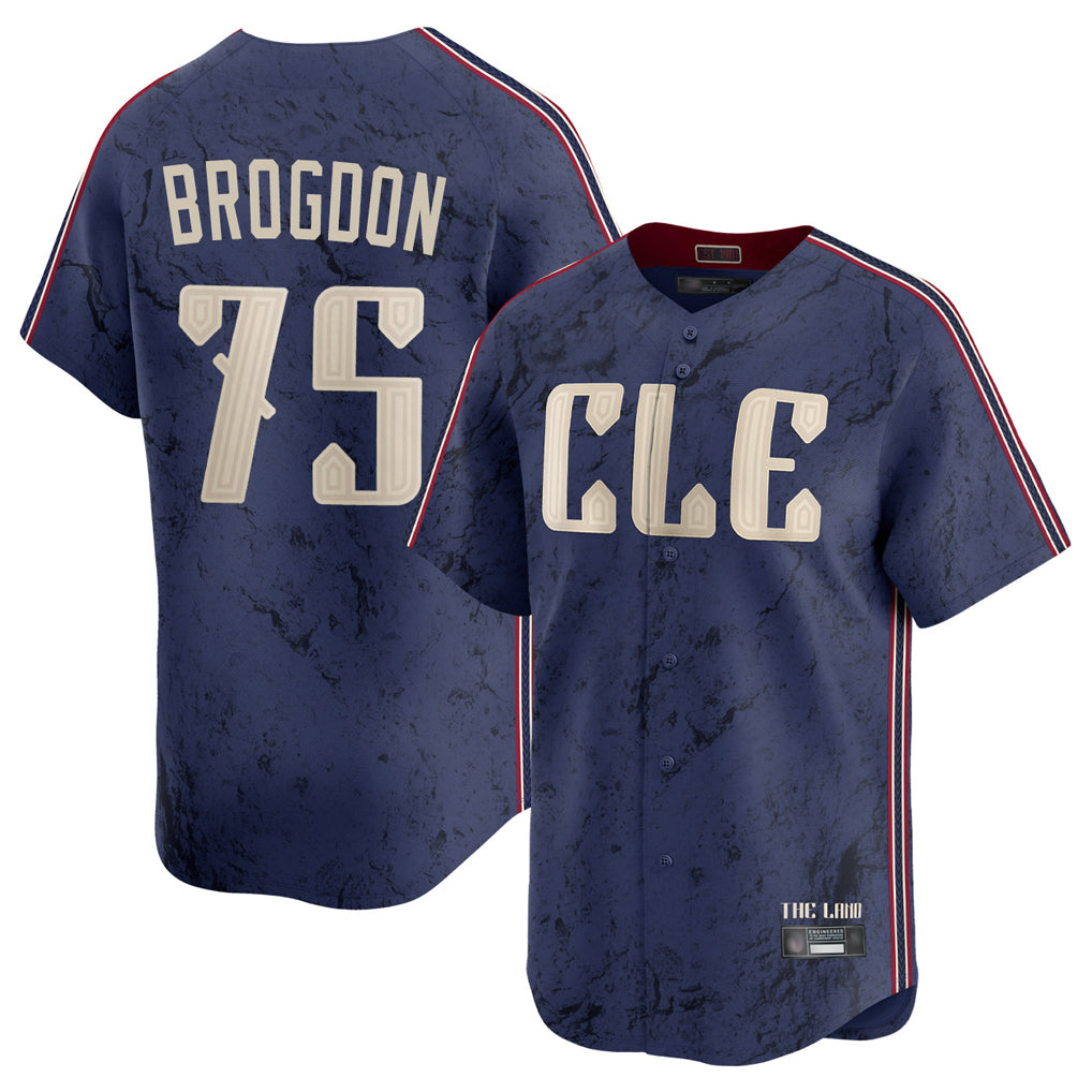 Cooneas C.Guardians #75 Connor Brogdon Player Navy City Connect Limited Home Stitched Jerseys