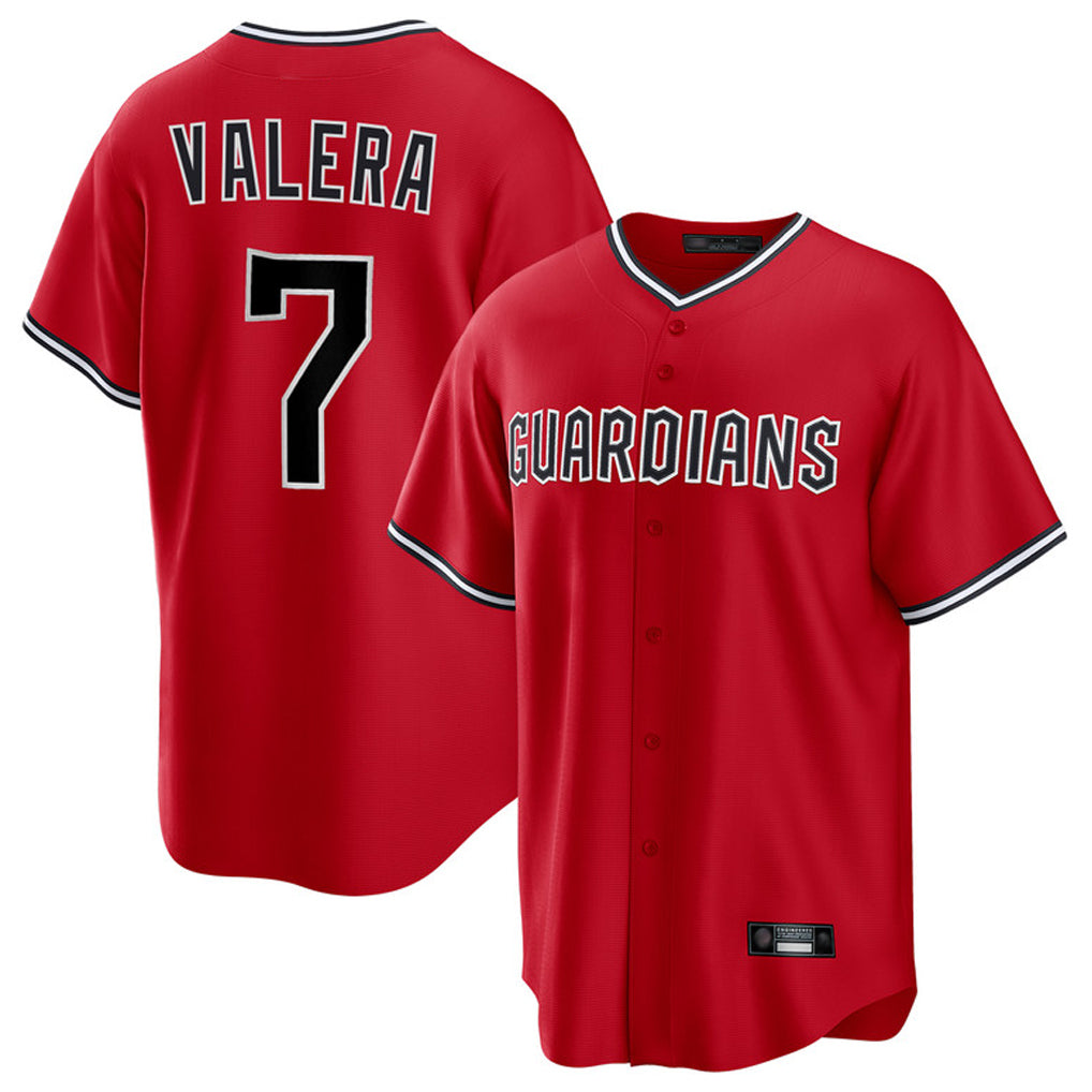 Cooneas C.Guardians #7 George Valera Player Red Home Game Stitched Jerseys