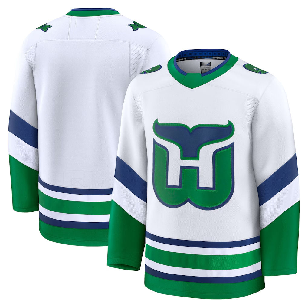 Cooneas C.Hurricanes White Throwback Premium Stitched Jerseys