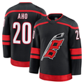 Cooneas C.Hurricanes #20 Sebastian Aho Black Home Premium Stitched Jerseys