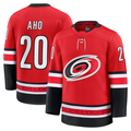 Cooneas C.Hurricanes #20 Sebastian Aho Red Alternate Premium Stitched Jerseys