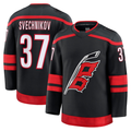 Cooneas C.Hurricanes #37 Andrei Svechnikov Black Home Premium Stitched Jerseys