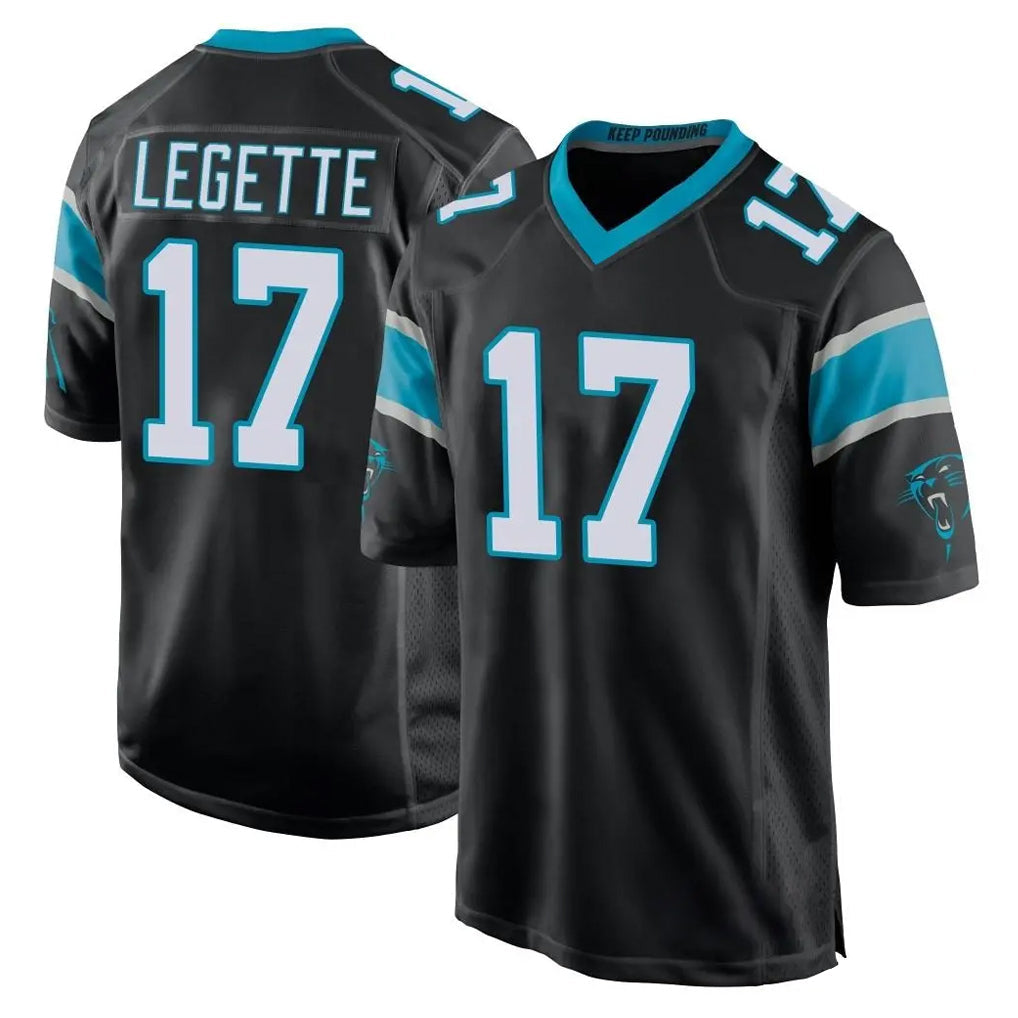 Cooneas C.Panthers #17 Xavier Legette Player Black Game Stitched Jerseys