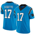 Cooneas C.Panthers #17 Xavier Legette Player Blue Vapor F.U.S.E. Limited Stitched Jerseys