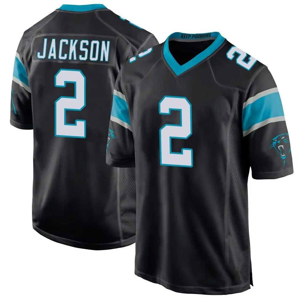 Cooneas C.Panthers #2 Mike Jackson Player Black Game Stitched Jerseys