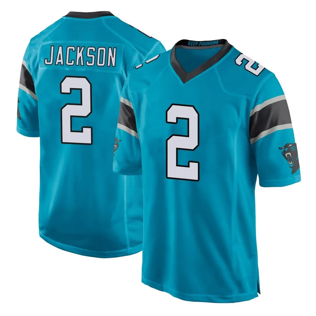 Cooneas C.Panthers #2 Mike Jackson Player Blue Game Stitched Jerseys