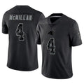 Cooneas C.Panthers #4 Tetairoa McMillan Player Black REFLECTIVE Limited Stitched Jerseys