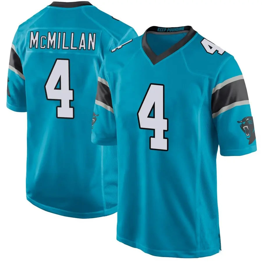 Cooneas C.Panthers #4 Tetairoa McMillan Player Blue Game Stitched Jerseys
