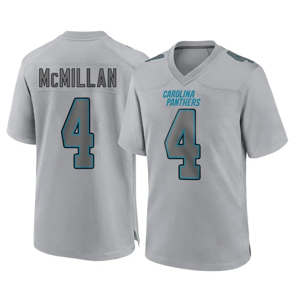 Cooneas C.Panthers #4 Tetairoa McMillan Player Gray Atmosphere Fashion Game Stitched Jerseys