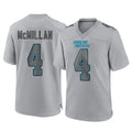 Cooneas C.Panthers #4 Tetairoa McMillan Player Gray Atmosphere Fashion Game Stitched Jerseys