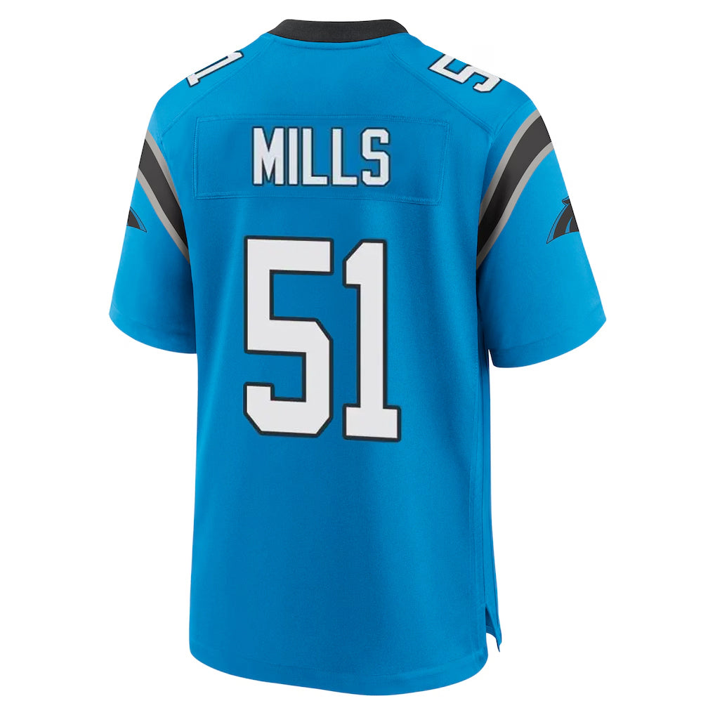 Cooneas C.Panthers #51 Sam Mills Player Blue Home Game Stitched Jerseys