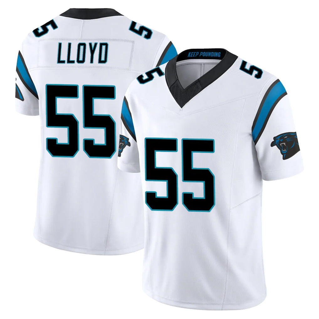 Cooneas C.Panthers #55 Devin Lloyd Player White Vapor F.U.S.E. Limited Home Game Stitched Jerseys