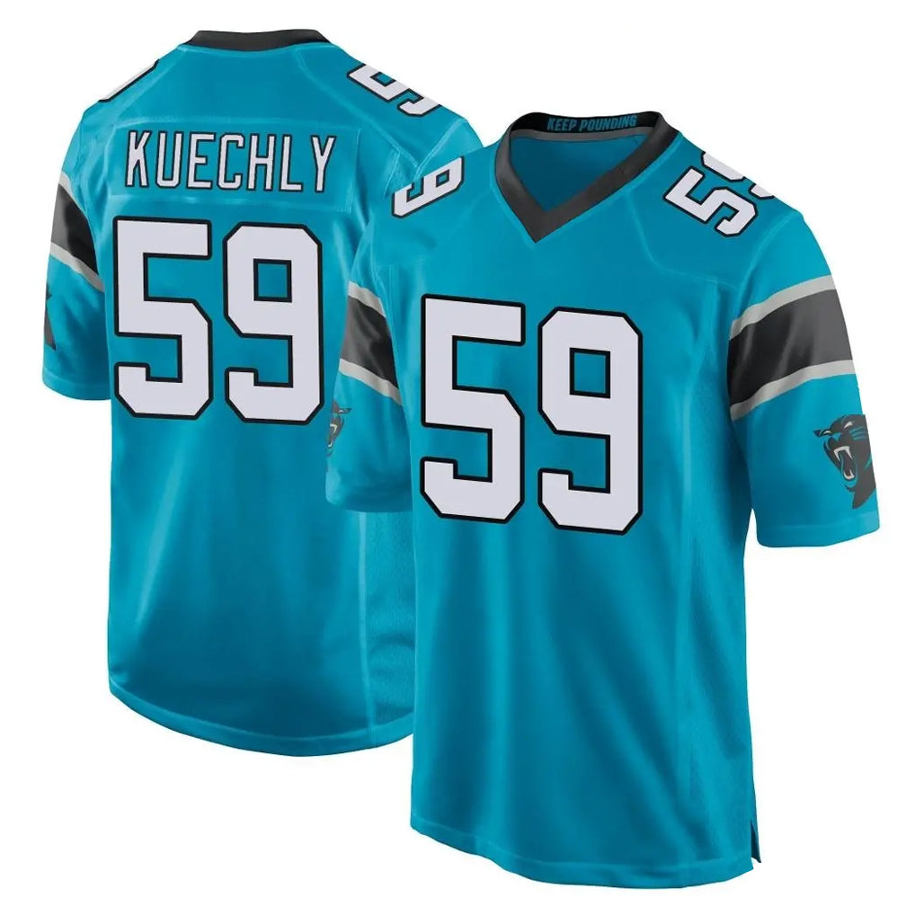 Cooneas C.Panthers #59 Luke Kuechly Player Blue Game Stitched Jerseys