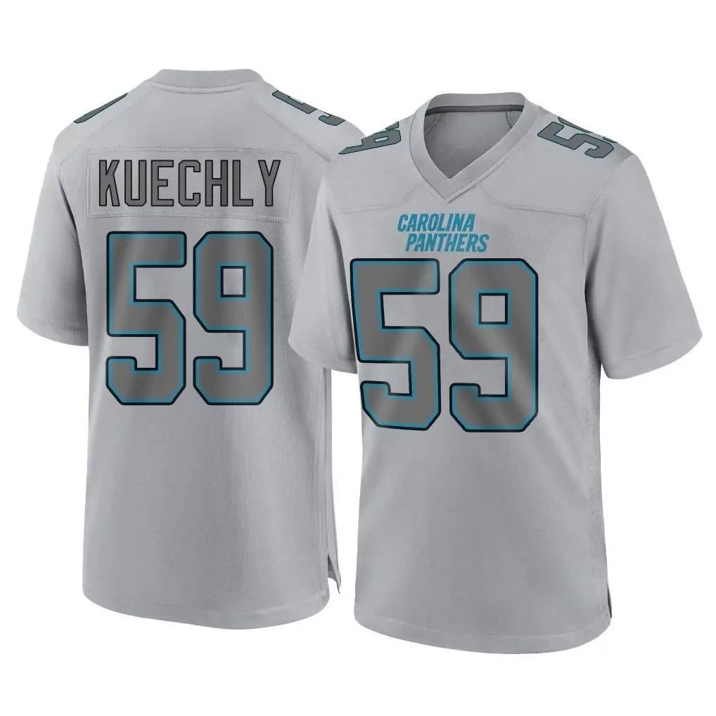 Cooneas C.Panthers #59 Luke Kuechly Player Gray Atmosphere Fashion Game Stitched Jerseys