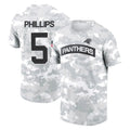 Cooneas C.Panthers #5 Jaelan Phillips Player Arctic Camo Salute to Service T-Shirt Hoodies Stitched Jerseys