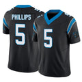 Cooneas C.Panthers #5 Jaelan Phillips Player Black Vapor F.U.S.E. Limited Home Game Stitched Jerseys