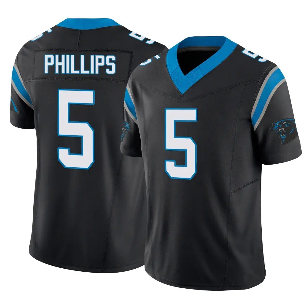 Cooneas C.Panthers #5 Jaelan Phillips Player Black Vapor F.U.S.E. Limited Home Game Stitched Jerseys