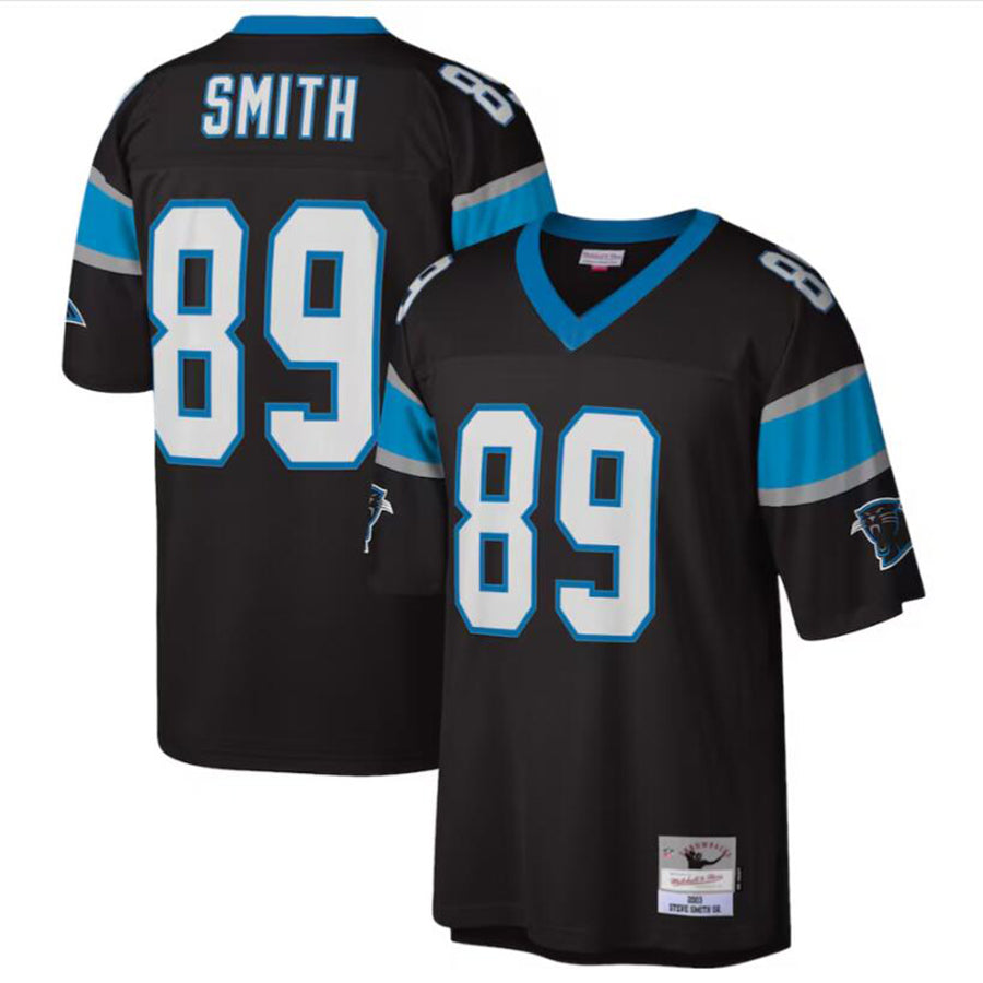 Cooneas C.Panthers #89 Steve Smith Black Legacy Replica Jersey American Stitched Jerseys