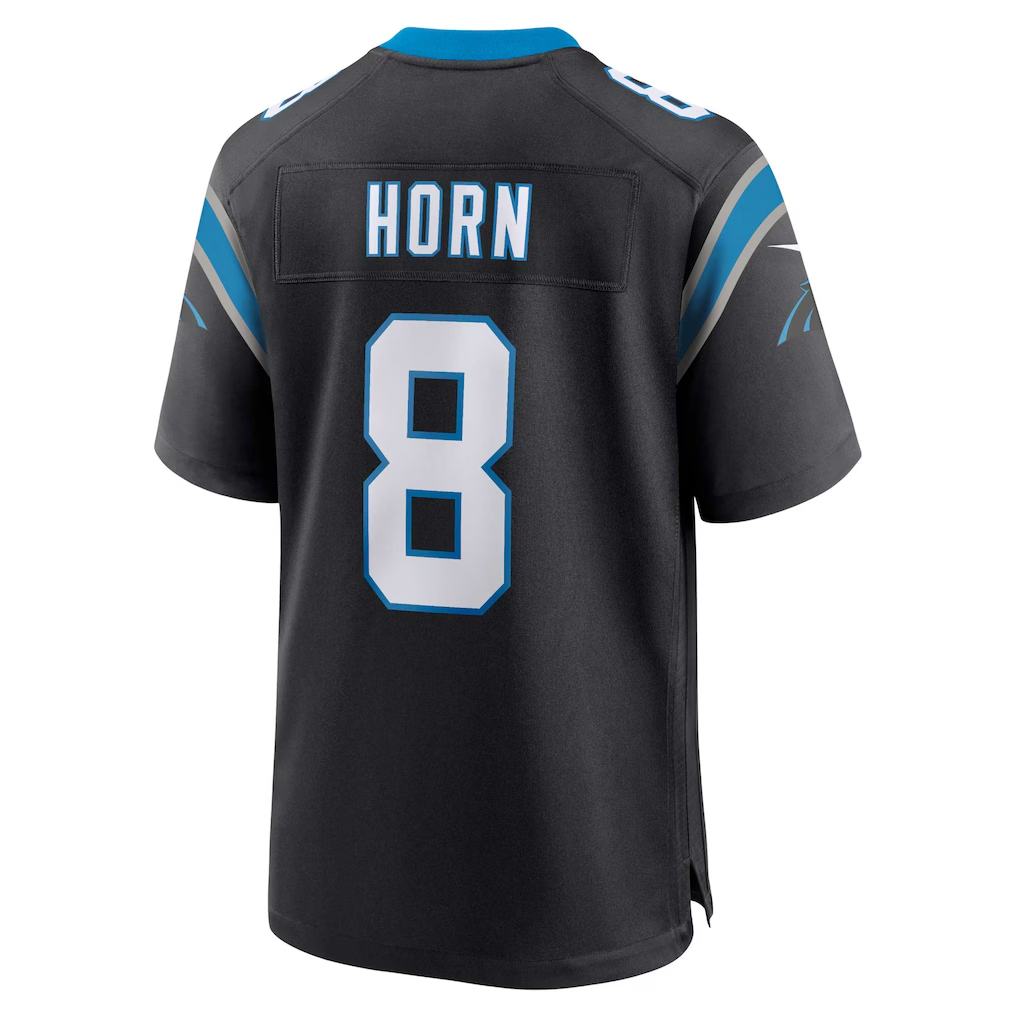 Cooneas C.Panthers #8 Jaycee Horn Black Game Stitched Jerseys