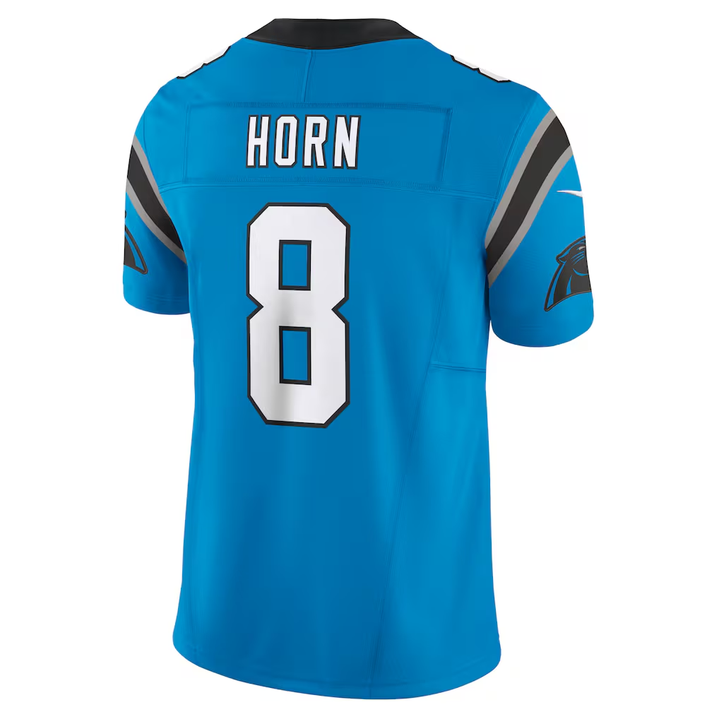 Cooneas C.Panthers #8 Jaycee Horn Blue Vapor F.U.S.E. Limited Stitched Jerseys