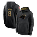 Cooneas C.Panthers #8 Jaycee Horn Player Black Salute to Service Pullover Hoodies Limited Game Stitched Jerseys