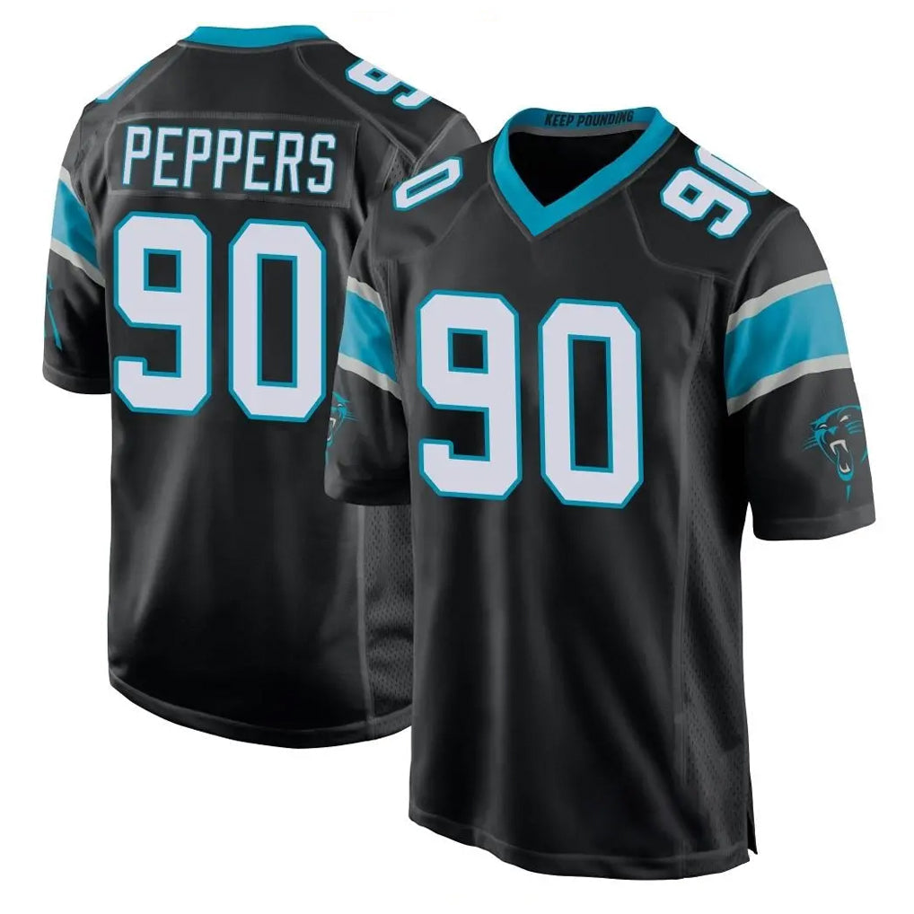 Cooneas C.Panthers #90 Julius Peppers Player Black Game Stitched Jerseys