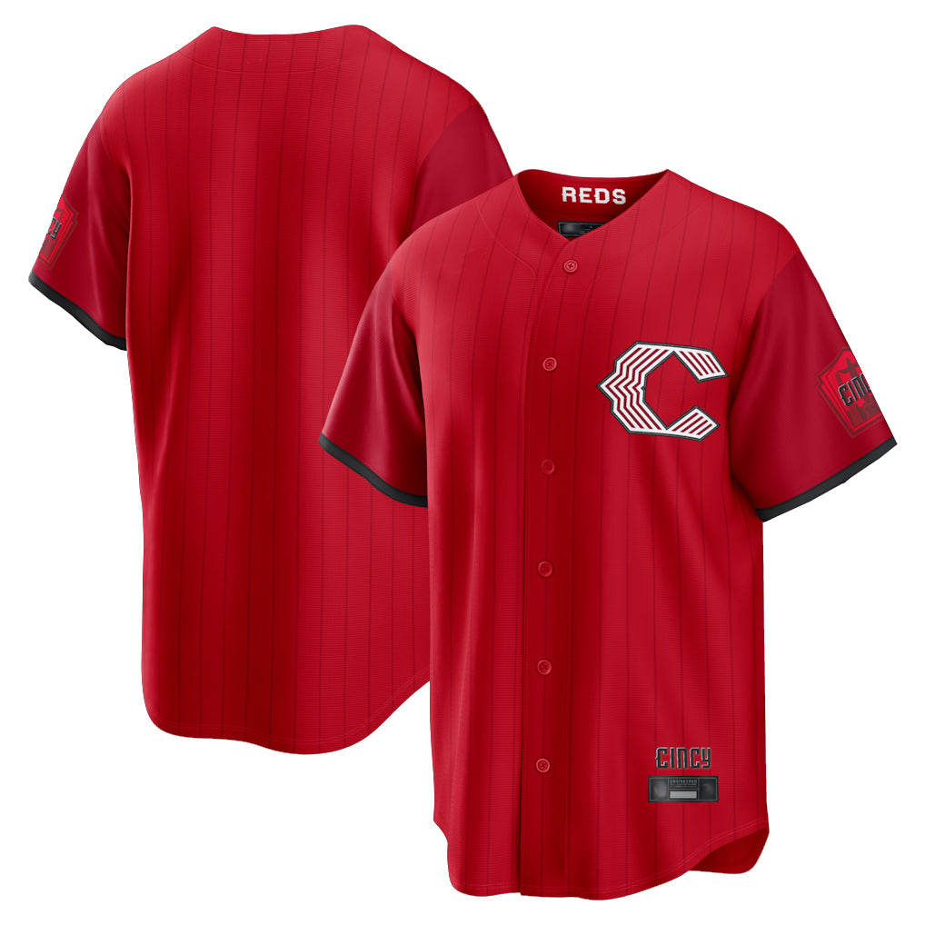 Cooneas C.Reds Red 2026 City Connect Home Game Blank Player Stitched Jerseys