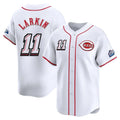 Cooneas C.Reds #11 Barry Larkin Player White Speedway Classic Home Limited Stitched Jerseys