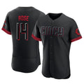 Cooneas C.Reds #14 Pete Rose Player Black City Connect Limited Elite Home Stitched Jerseys