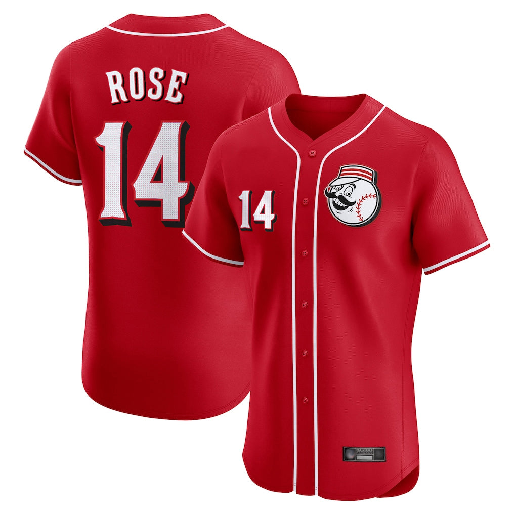 Cooneas C.Reds #14 Pete Rose Player Red Limited Elite Home Game Stitched Jerseys