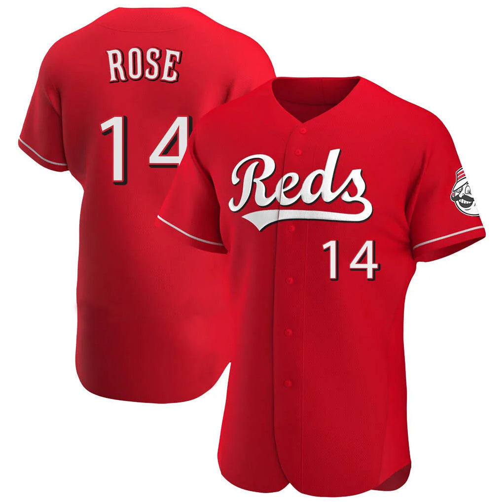 Cooneas C.Reds #14 Pete Rose Player Red Limited Elite Home Stitched Jerseys