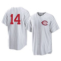 Cooneas C.Reds #14 Pete Rose Player White Stripe Field of Dreams Game Home Stitched Jerseys