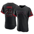 Cooneas C.Reds #29 TJ Friedl Player Black City Connect Limited Elite Home Stitched Jerseys