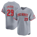 Cooneas C.Reds #29 TJ Friedl Player Gray Home Limited Stitched Jerseys