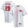 Cooneas C.Reds #29 TJ Friedl Player White Game Home Stitched Jerseys