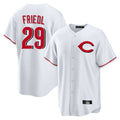 Cooneas C.Reds #29 TJ Friedl Player White Home Game Stitched Jerseys