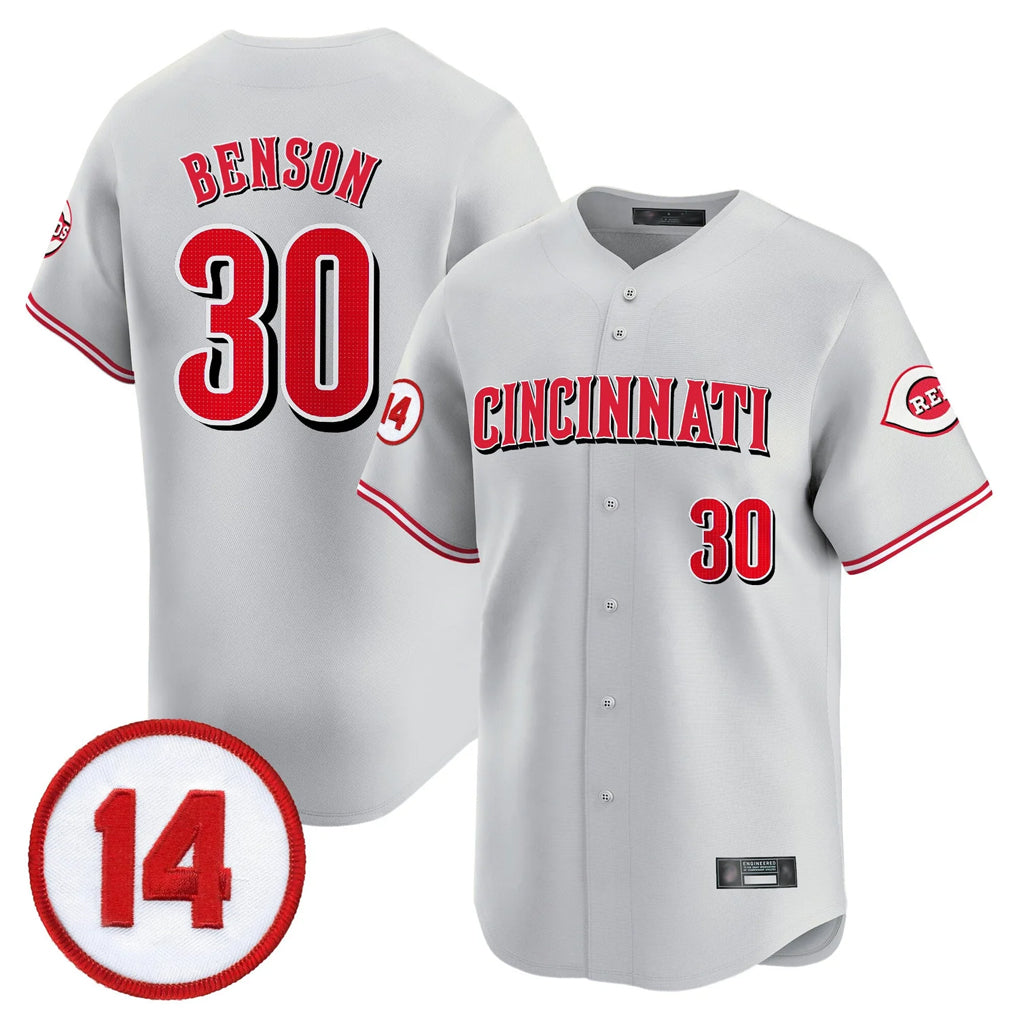 Cooneas C.Reds #30 Ken Griffey Player Gray Vapor Premier Limited Home Stitched Jerseys