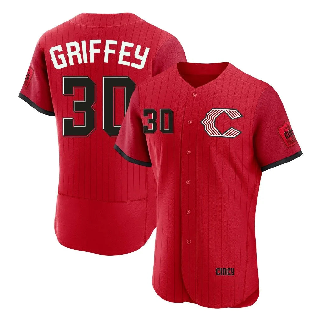 Cooneas C.Reds #30 Ken Griffey Player Red 2026 City Connect Limited Elite Home Stitched Jerseys