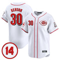 Cooneas C.Reds #30 Ken Griffey Player White Vapor Premier Limited Home Stitched Jerseys
