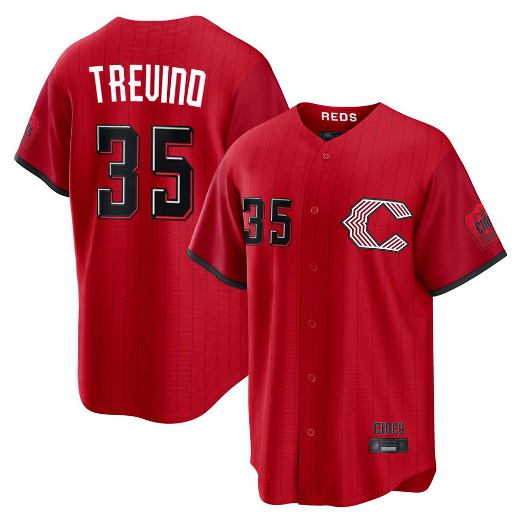 Cooneas C.Reds #35 Jose Trevino Player Red 2026 City Connect Home Game Stitched Jerseys