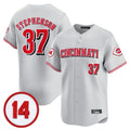 Cooneas C.Reds #37 Tyler Stephenson Player Gray Vapor Premier Limited Home Stitched Jerseys