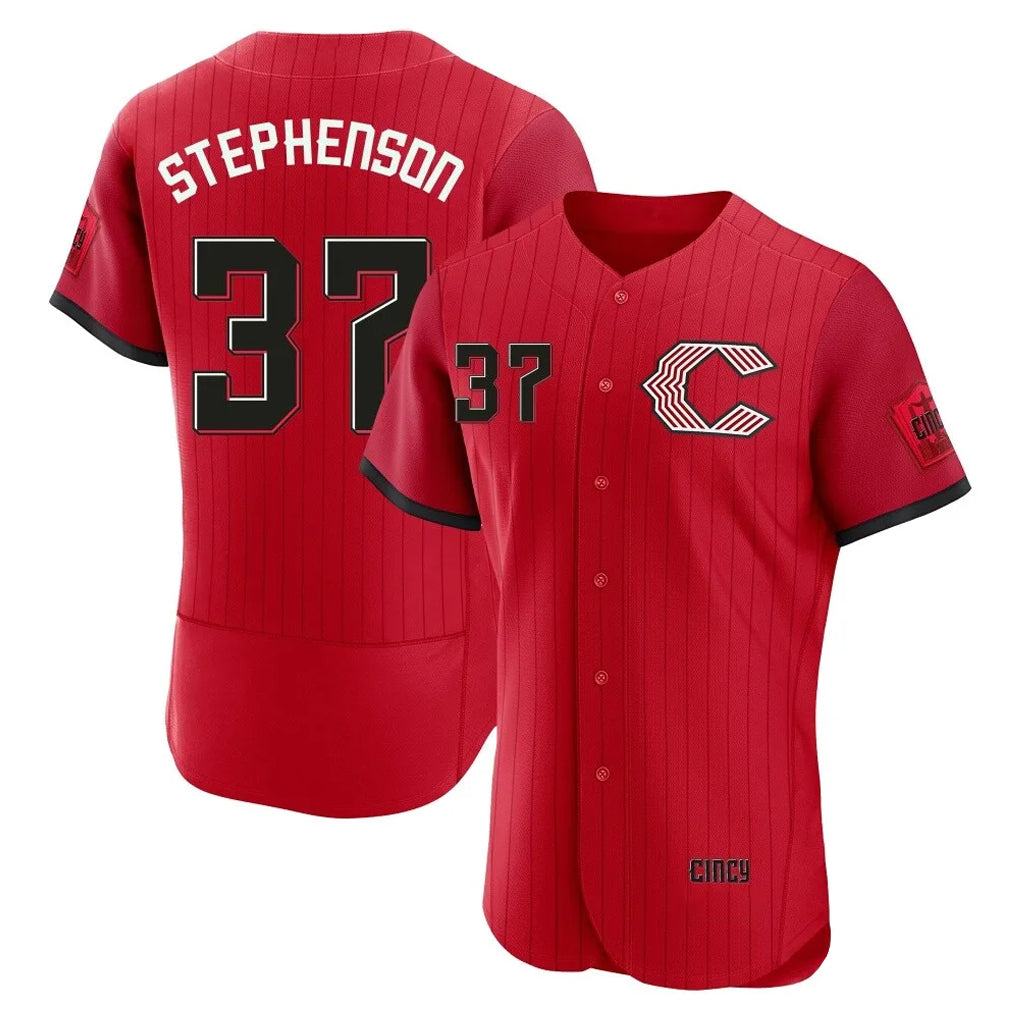 Cooneas C.Reds #37 Tyler Stephenson Player Red 2026 City Connect Limited Elite Home Stitched Jerseys