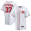 Cooneas C.Reds #37 Tyler Stephenson Player White Game Home Stitched Jerseys