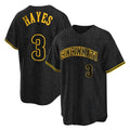 Cooneas C.Reds #3 Ke'Bryan Hayes Player Black Snake Skin City Home Stitched Jerseys