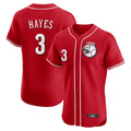 Cooneas C.Reds #3 Ke'Bryan Hayes Player Red Limited Elite Home Game Stitched Jerseys