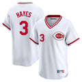 Cooneas C.Reds #3 Ke'Bryan Hayes Player White Cooperstown Collection Limited T-shirt Home Stitched Jerseys