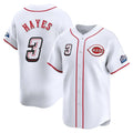 Cooneas C.Reds #3 Ke'Bryan Hayes Player White Speedway Classic Home Limited Stitched Jerseys
