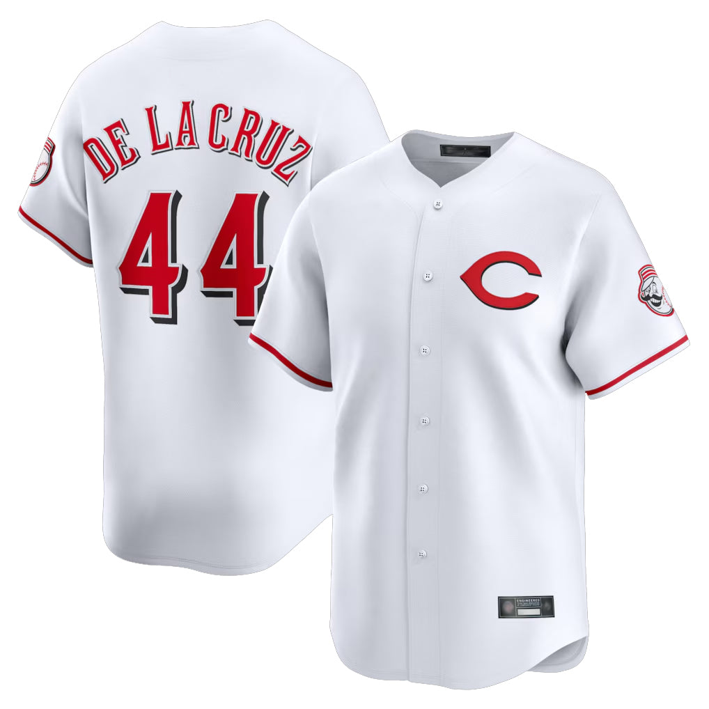 Cooneas C.Reds #44 Elly De La Cruz Player White Limited Home Stitched Jerseys