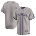 Cooneas C.Rockies Gray Limited Home Blank Player Stitched Jerseys